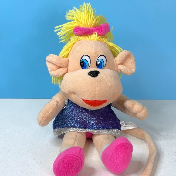 VERY RARE Vintage Plush Appeal Girl Monkey 14" Plush Stuffed Animal Toy‎ - Picture 4 of 4